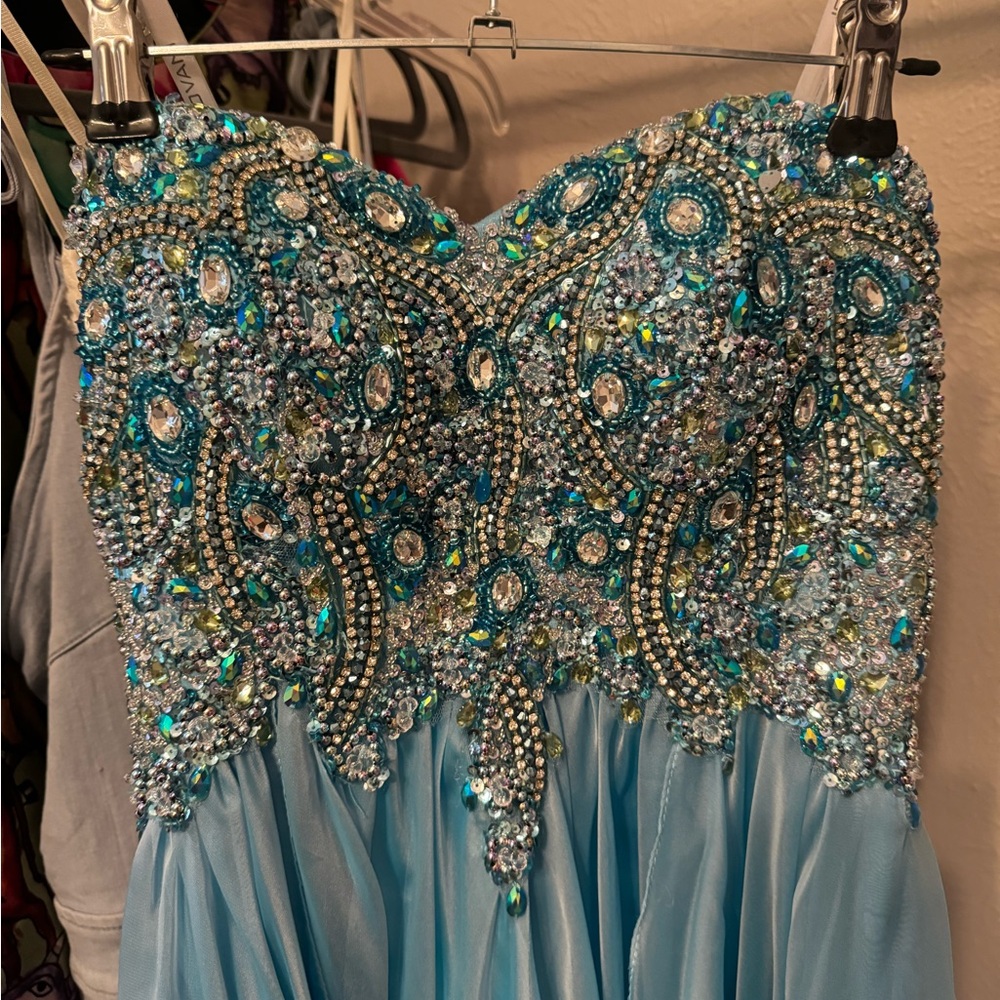 NWT Jovani blue gown. Size 2